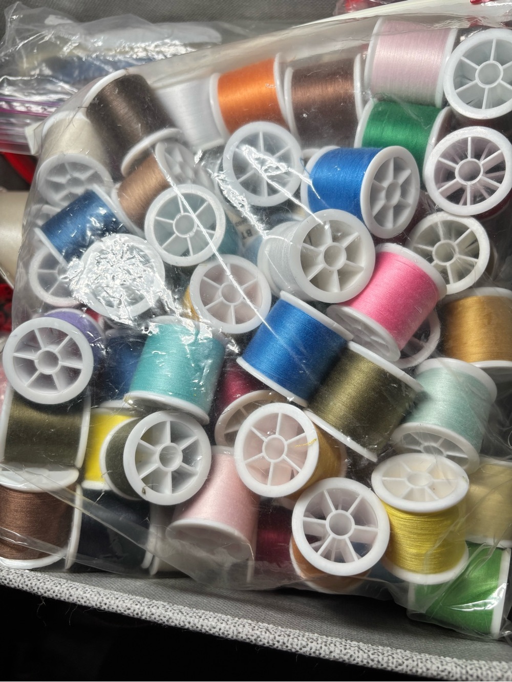60 Assorted Color Sewing Thread Spool Set - Multicolor
